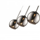 Suspension chrome warwick 3 lumières