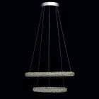 Suspension chromée crystal   150 cm