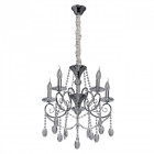 Suspension chromée crystal 5 ampoules 94 cm Suspension chromée crystal 5 ampoules 94 cm