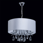 Suspension chromée elegance 5 ampoules 74 cm