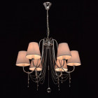 Suspension chromée elegance 6 ampoules 100 cm Suspension chromée elegance 6 ampoules 100 cm