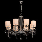 Suspension chromée elegance 8 ampoules 100 cm