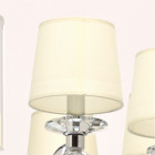 Suspension chromée elegance 8 ampoules 146 cm