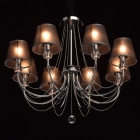 Suspension chromée elegance 8 ampoules 63 cm