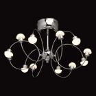 Suspension chromée megapolis 12 ampoules 33 cm