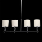 Suspension chromée megapolis 4 ampoules 120 cm
