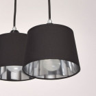 Suspension chromée megapolis 6 ampoules 50 cm