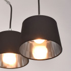 Suspension chromée megapolis 8 ampoules 50 cm