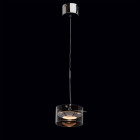 Suspension chromée techno 1 ampoule 155 cm