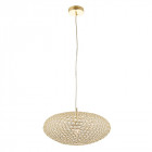 Suspension claudia, laiton et cristal, 40 cm