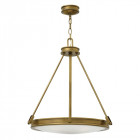 Suspension collier, laiton et verre, 4 ampoules Suspension collier, laiton et verre, 4 ampoules