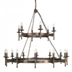 Suspension cromwell, bronze vieilli, 18 ampoules