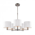 Suspension daley, nickel mat, 5 abat-jour