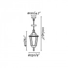 Suspension de jardin noire paris 1 ampoule