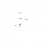 Suspension décorative dixie 1 ampoule