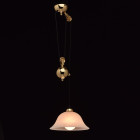 Suspension dorée classic 1 ampoule 71 cm Suspension dorée classic 1 ampoule 71 cm