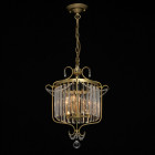 Suspension dorée crystal 3 ampoules 90 cm Suspension dorée crystal 3 ampoules 90 cm