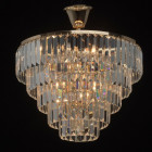 Suspension dorée crystal 5 ampoules 43 cm Suspension dorée crystal 5 ampoules 43 cm