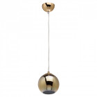 Suspension dorée megapolis 1 ampoule 240 cm