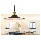 Suspension empire, noir / laiton antique