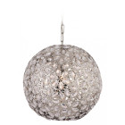 Suspension goa, chrome et acrylique Suspension goa, chrome et acrylique