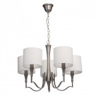 Suspension grise elegance 5 ampoules 83 cm