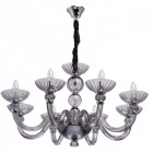 Suspension grise elegance 8 ampoules 100 cm