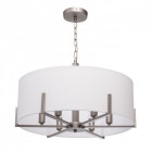 Suspension grise megapolis 6 ampoules 70 cm