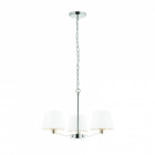 Suspension harvey, nickel, 3 abat-jour