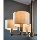 Suspension indara, bronze vieilli, 5 ampoules Suspension indara, bronze vieilli, 5 ampoules