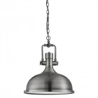 Suspension industrial pendant, en nickel antique et verre Suspension industrial pendant, en nickel antique et verre