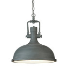 Suspension industrial pendant, gris et verre