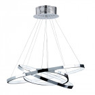 Suspension kline, chrome et acrylique, 36w