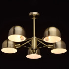 Suspension laiton loft 5 ampoules 40 cm