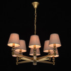 Suspension laiton neoclassic 8 ampoules 89 cm