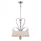 Suspension madison, argent impérial, 4 ampoules