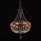 Suspension marron loft 6 ampoules 155 cm