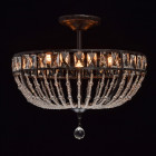 Suspension marron loft 6 ampoules 45 cm