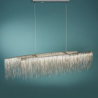 Suspension memphis, argent satiné