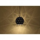 Suspension noir mat derby l30 1 lumières