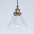 Suspension noire industrial 1 ampoule 146 cm