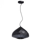 Suspension noire loft 1 ampoule 150 cm