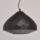 Suspension noire loft 1 ampoule 150 cm