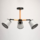 Suspension noire megapolis 3 ampoules 40 cm