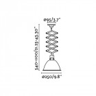 Suspension noire mou 1 ampoule