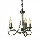 Suspension olivia, noir / or, 3 ampoules