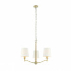 Suspension ortona, laiton antique, 3 ampoules