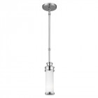 Suspension payne, chrome poli, verre opale, ip44, led Suspension payne, chrome poli, verre opale, ip44, led