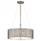 Suspension silver coral, étain, 3 ampoules