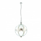 Suspension vienna, nickel et verre, 41 cm